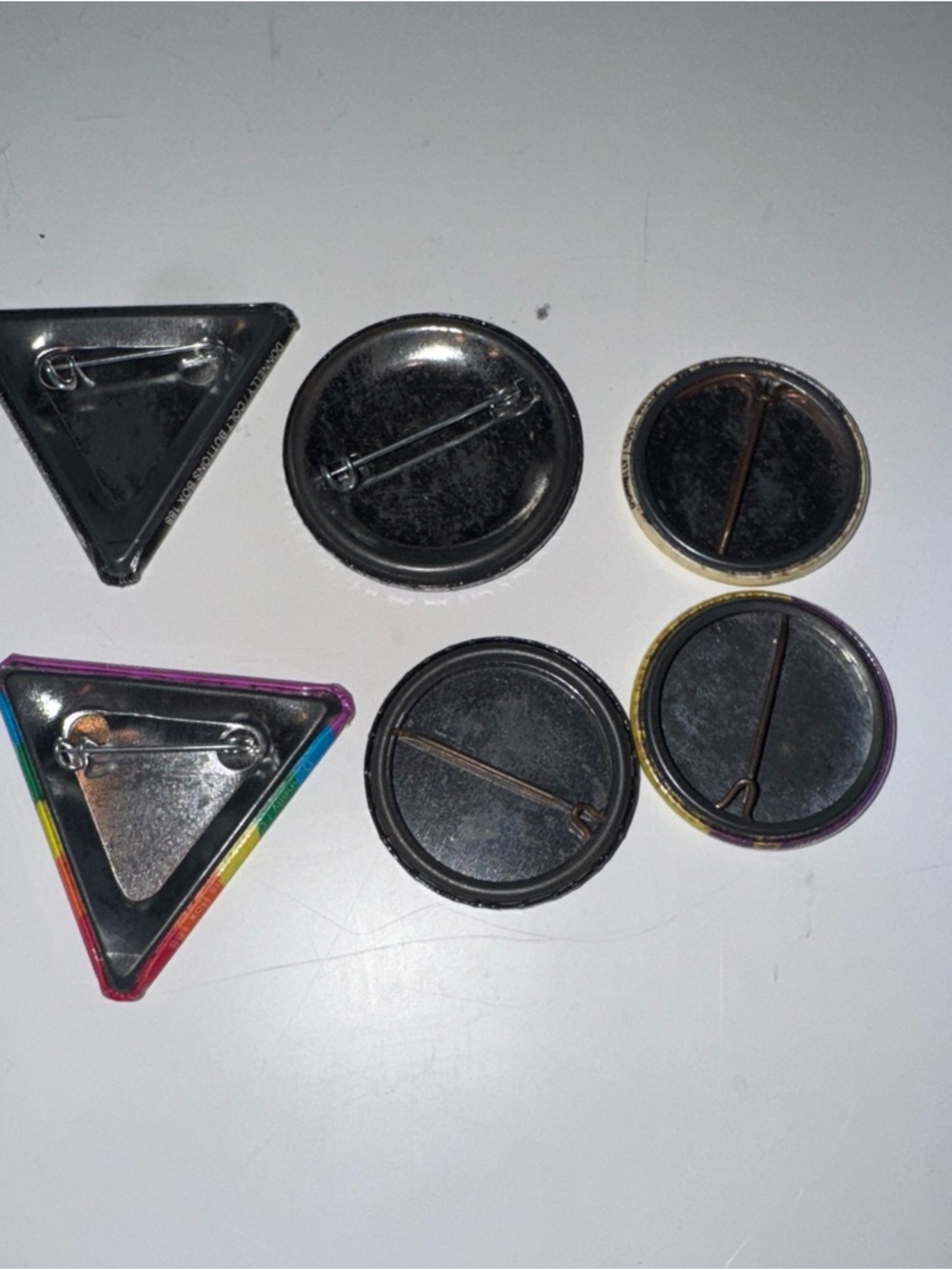Vintage Donnelly Colt Buttons Pins Progressive AIDS LGBTQ 90’s Lot Of 6 - Picture 2 of 3